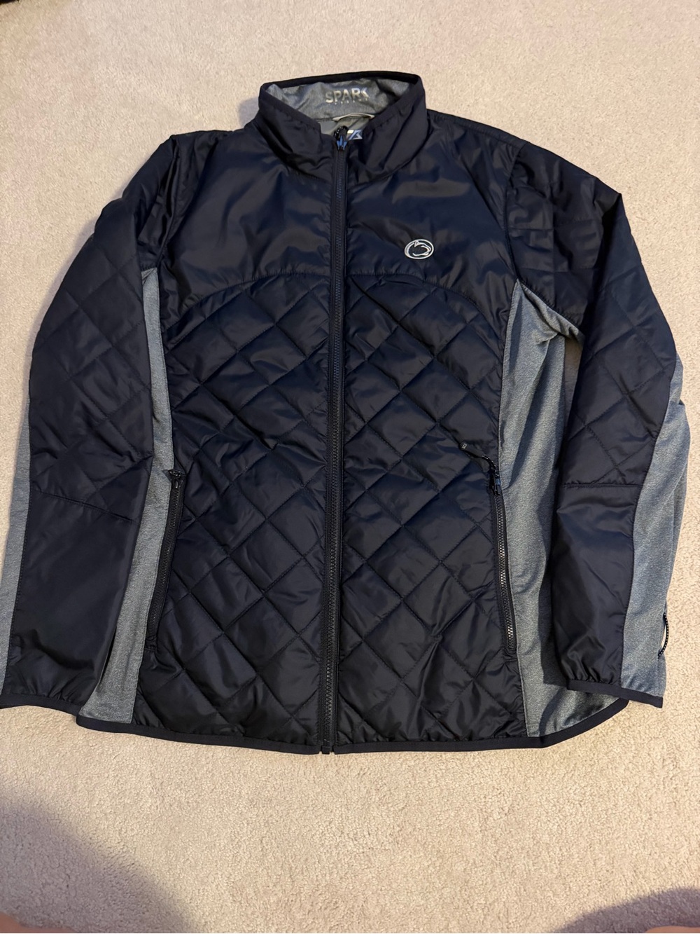 Cutter & Buck Quilted Penn State Jacket with Gray Panels 💙🤍